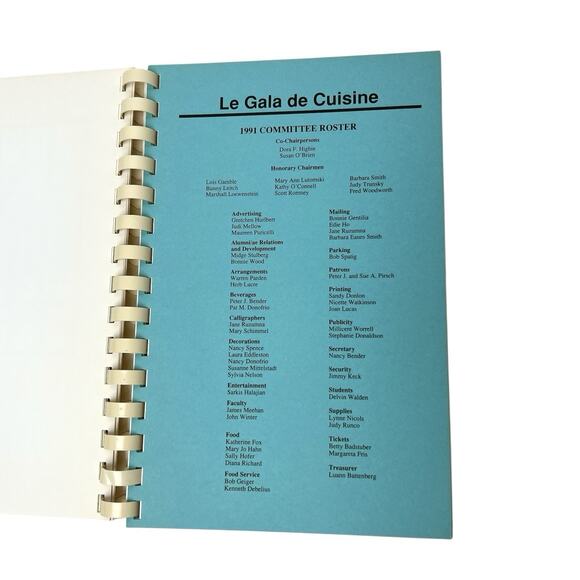Cookbook Le Gala De Cuisine 1991 Cranbrook Schools Chefs Restaurant Recipes - Picture 6 of 10